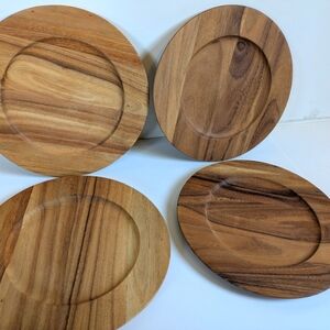 Acacia Wood Charger Plates